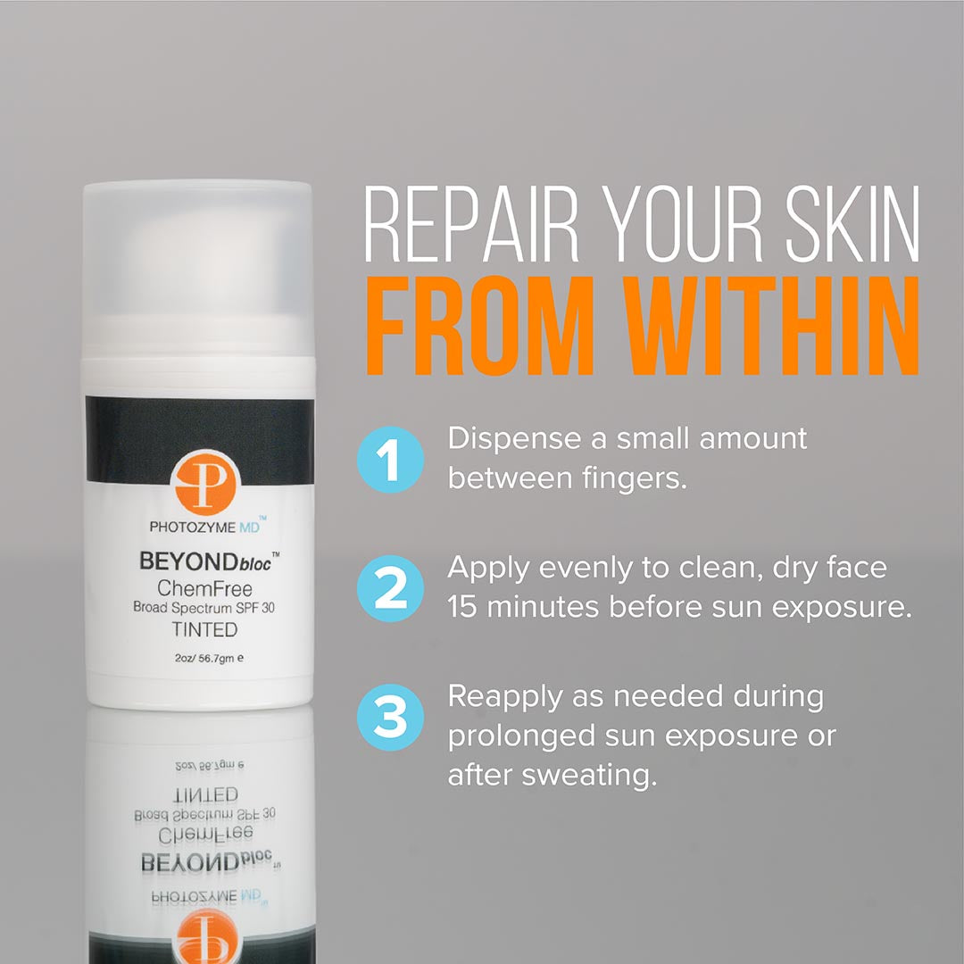 BEYONDbloc ChemFree Broad Spectrum SPF 30 TINTED 2 fl oz