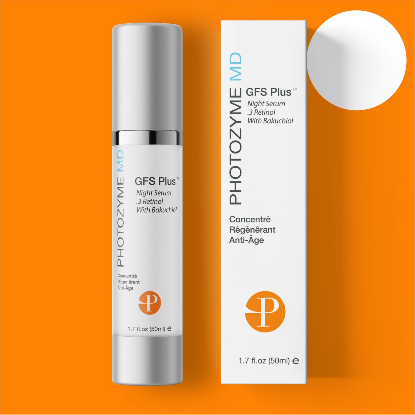 GFS Plus Night Serum w 0.3% Retinol and Bakuchiol 1.7 fl oz